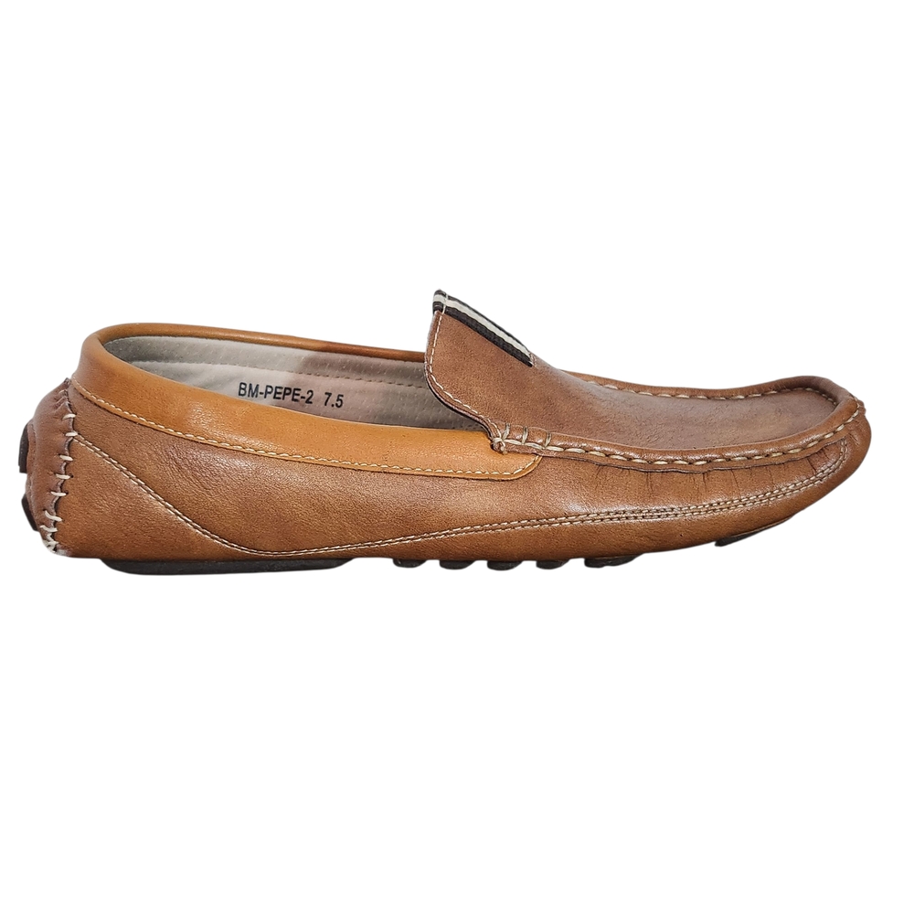 Bruno Marc Brown Driving Loafers Preppy Style Size 7.5